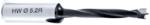 Amana 202052 Brad Point Right-Handed Boring Bit, 77mm OAL x 10mm Shank - 5.2mm Cutting Diameter; 44mm Cutting Height, Carbide Tipped