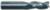 MAGNATE 2036 3 Flute Ruffer Spiral Up-Cut Router Bit - 1/2" Cutting Diameter; 1-1/4" Cutting Length; 1/2" Shank Diameter; 3" Overall Length; Solid Carbide Hoggers, Right-Hand