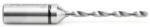 Amana 204003 Brad Point Solid Carbide Boring Bit, 70mm OAL x 10mm Shank - 3.0mm Cutting Diameter; Right Rotation; 40mm Boring Height
