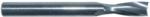 Magnate 2045 O-Flute 2-Flute Slow Up-Cut Spiral Router Bit - 1/4" Cutting Diameter; 3/4" Cutting Length; 2-1/2" Overall Length; 1/4" Shank Diameter; Solid Carbide; For Plastics and Solid Surface