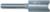 MAGNATE 205D Straight 1/4" Shank Diameter Router Bit - 17/32" Cutting Diameter; 3/4" Cutting Length; 1/4" Shank Diameter; 1-1/4" Shank Length; 2-Flute Carbide Tipped, Non-Plunging