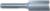 MAGNATE 205U Straight 1/4" Shank Diameter Router Bit - 31/64" Cutting Diameter; 1" Cutting Length; 1/4" Shank Diameter; 1-1/4" Shank Length; 2-Flute Carbide Tipped, Non-Plunging