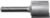 MAGNATE 208 Straight 1/4" Shank Diameter Router Bit - 3/4" Cutting Diameter; 3/4" Cutting Length; 1/4" Shank Diameter; 1-1/4" Shank Length; 2-Flute Carbide Tipped, Non-Plunging