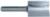 MAGNATE 208U Straight 1/4" Shank Diameter Router Bit - 23/32" Cutting Diameter; 1" Cutting Length; 1/4" Shank Diameter; 1-1/4" Shank Length; 2-Flute Carbide Tipped, Non-Plunging