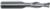 MAGNATE 2108 2 Flute Spiral Down-Cut Router Bit - 3/8" Cutting Diameter; 1-1/4" Cutting Length; 1/2" Shank Diameter; 3" Overall Length; Fish Tail End, Solid Carbide, Right-Hand