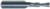 MAGNATE 2119 2 Flute Spiral Down-Cut Router Bit - 9/32" Cutting Diameter; 1" Cutting Length; 1/2" Shank Diameter; 3" Overall Length; Fish Tail End, Solid Carbide, Right-Hand