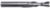 MAGNATE 2120 2 Flute Spiral Down-Cut Router Bit - 7/32" Cutting Diameter; 3/4" Cutting Length; 1/4" Shank Diameter; 2-1/2" Overall Length; Fish Tail End, Solid Carbide, Right-Hand