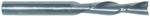 MAGNATE 2124 2 Flute Spiral Down-Cut Router Bit - 1/4" Cutting Diameter; 1-1/4" Cutting Length; 1/4" Shank Diameter; 2-1/2" Overall Length; Fish Tail End, Solid Carbide, Right-Hand