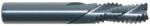 MAGNATE 2140 3 Flute Ruffer Spiral Down-Cut Router Bit - 3/8" Cutting Diameter; 7/8" Cutting Length; 3/8" Shank Diameter; 2-1/2" Overall Length; For Castle Machine; Solid Carbide Hoggers, Right-Hand