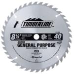 TimberLine 215-400 General Purpose Saw Blade for Portable Machines - 40 Tooth; .079" Kerf; .053" Plate; 20 degree Hook; 8-1/4" Diameter, 5/8" Bore, ATB Grind, Carbide Tipped