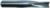 MAGNATE 2170 3 Flute Slow Spiral Down-Cut Router Bit - 1/2" Cutting Diameter; 1-1/4" Cutting Length; 1/2" Shank Diameter; 3-1/2" Overall Length; Solid Carbide, Right-Hand