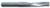 MAGNATE 2174 3 Flute Slow Spiral Down-Cut Router Bit - 1/4" Cutting Diameter; 1" Cutting Length; 1/4" Shank Diameter; 2-1/2" Overall Length; Solid Carbide, Right-Hand