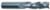 MAGNATE 2236 3 Flute Compression Spiral Router Bit - 1/2" Cutting Diameter; 1-3/8" Cutting Length; 1/2" Shank Diameter; 3" Overall Length; 3+3 Up-Down, Micrograin Solid Carbide, Right Hand