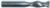MAGNATE 2251 2 Flute Compression Mortise Spiral Router bit - 3/8" Cutting Diameter; 1" Cutting Length; 3/8" Shank Diameter; 3" Overall Length; 2+2 Up-Down, 3/16" Up-Cut, Solid Carbide