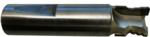 Magnate 2313 Dovetail PCD Router Bit for OMEC - 14mm Cutting Diameter; 10.6mm Small Diameter; 9.8mm Cutting Height; 3 Flute, 14mmm+Flat Shank, 20 inclusive Degree (10 Degree), 60mm Overall Length