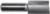 MAGNATE 238 Straight 1/2" Shank Diameter Router Bit - 3/4" Cutting Diameter; 1-1/4" Cutting Length; 1-1/2" Shank Length; 2-3/4" Overall Length; 2-Flute Carbide Tipped, Non-Plunging