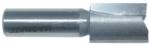 MAGNATE 238U Straight 1/2" Shank Diameter Router Bit - 23/32" Cutting Diameter; 1" Cutting Length; 1-1/2" Shank Length; 2-1/2" Overall Length; 2-Flute Carbide Tipped, Non-Plunging