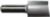 MAGNATE 240 Straight 1/2" Shank Diameter Router Bit - 1" Cutting Diameter; 1-1/4" Cutting Length; 1-1/2" Shank Length; 2-3/4" Overall Length; 2-Flute Carbide Tipped, Non-Plunging