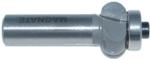 MAGNATE 2402 Shallow Flute Router Bit - 3/8" Flute Height; 1/2" Shank Diameter; 1-1/2" Shank Length; 7/8" Overall Diameter; BR-05 Bearing; 2-Flute Carbide Tipped