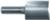MAGNATE 242 Straight 1/2" Shank Diameter Router Bit - 1-1/4" Cutting Diameter; 1-1/2" Cutting Length; 1-1/2" Shank Length; 3" Overall Length; 2-Flute Carbide Tipped, Non-Plunging