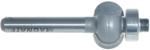 MAGNATE 2422 Shallow Flute Router Bit - 3/8" Flute Height; 1/4" Shank Diameter; 1-1/2" Shank Length; 7/8" Overall Diameter; BR-03 Bearing; 2-Flute Carbide Tipped