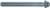 MAGNATE 2451 Shallow Flute Extended Shank Router Bit - 1/4" Flute Height; 1/2" Shank Diameter; 5" Shank Length; 13/16" Overall Diameter; BR-05 Bearing; 2-Flute Carbide Tipped