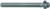 MAGNATE 2453 Shallow Flute Extended Shank Router Bit - 3/8" Flute Height; 1/2" Shank Diameter; 5" Shank Length; 7/8" Overall Diameter; BR-05 Bearing; 2-Flute Carbide Tipped