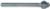 MAGNATE 2456 Shallow Flute Extended Shank Router Bit - 5/8" Flute Height; 1/2" Shank Diameter; 5" Shank Length; 15/16" Overall Diameter; BR-05 Bearing; 2-Flute Carbide Tipped
