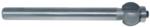MAGNATE 2456 Shallow Flute Extended Shank Router Bit - 5/8" Flute Height; 1/2" Shank Diameter; 5" Shank Length; 15/16" Overall Diameter; BR-05 Bearing; 2-Flute Carbide Tipped