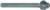 MAGNATE 2457 Shallow Flute Extended Shank Router Bit - 3/4" Flute Height; 1/2" Shank Diameter; 5" Shank Length; 1" Overall Diameter; BR-05 Bearing; 2-Flute Carbide Tipped