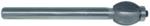 MAGNATE 2459 Shallow Flute Extended Shank Router Bit - 1" Flute Height; 1/2" Shank Diameter; 5" Shank Length; 1" Overall Diameter; BR-05 Bearing; 2-Flute Carbide Tipped