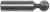 Magnate 2502 Plunge Ball End Carbide Tipped Router Bit - 1/2" Cutting Diameter; 1/2" Cutting Length; 1/2" Shank Diameter; 1/4" Radius; 1-1/2" Shank Length