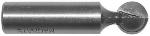 MAGNATE 2502 Plunge Ball End Carbide Tipped Router Bit - 1/2" Cutting Diameter; 1/2" Cutting Length; 1/2" Shank Diameter; 1/4" Radius; 1-1/2" Shank Length; 2-Flute Carbide Tipped