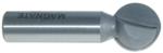 MAGNATE 2504 Plunge Ball End Carbide Tipped Router Bit - 3/4" Cutting Diameter; 3/4" Cutting Length; 1/2" Shank Diameter; 3/8" Radius; 1-1/2" Shank Length; 2-Flute Carbide Tipped
