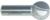 MAGNATE 2505 Plunge Ball End Carbide Tipped Router Bit - 7/8" Cutting Diameter; 7/8" Cutting Length; 1/2" Shank Diameter; 7/16" Radius; 1-1/2" Shank Length; 2-Flute Carbide Tipped