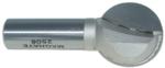 MAGNATE 2506 Plunge Ball End Carbide Tipped Router Bit - 1" Cutting Diameter; 1" Cutting Length; 1/2" Shank Diameter; 1/2" Radius; 1-1/2" Shank Length; 2-Flute Carbide Tipped