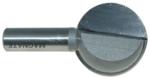 MAGNATE 2509 Plunge Ball End Carbide Tipped Router Bit - 1-1/2" Cutting Diameter; 1-1/2" Cutting Length; 1/2" Shank Diameter; 3/4" Radius; 1-1/2" Shank Length; 2-Flute Carbide Tipped