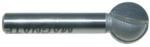 MAGNATE 2522 Plunge Ball End Carbide Tipped Router Bit - 1/2" Cutting Diameter; 1/2" Cutting Length; 1/4" Shank Diameter; 1/4" Radius; 1-1/4" Shank Length; 2-Flute Carbide Tipped