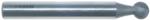 MAGNATE 2553 Ball End Extended Shank Router Bit - 1/2" Cutting Diameter; 1/4" Small Diameter; 1/2" Shank Diameter; 1/4" Radius; 4" Shank Length, 2-Flute Carbide Tipped