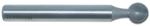MAGNATE 2554 Ball End Extended Shank Router Bit - 5/8" Cutting Diameter; 5/16" Small Diameter; 1/2" Shank Diameter; 5/16" Radius; 4" Shank Length, 2-Flute Carbide Tipped