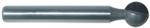 MAGNATE 2556 Ball End Extended Shank Router Bit - 3/4" Cutting Diameter; 3/8" Small Diameter; 1/2" Shank Diameter; 3/8" Radius; 4" Shank Length, 2-Flute Carbide Tipped