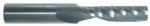 Magnate 2568 O-Flute 1 Flute Polished Up-Cut Spiral Router Bit - 1/8" Cutting Diameter; 1/4" Cutting Length; 1/8" Shank Diameter; 2" Overall Length; Solid Carbide, For Hard Plastics and Solid Surface