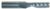 Magnate 2577 O-Flute 1 Flute Polished Up-Cut Spiral Router Bit - 3/8" Cutting Diameter; 1-5/8" Cutting Length; 3/8" Shank Diameter; 3-1/2" Overall Length; Solid Carbide, For Hard Plastics and Solid Surface