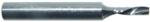 Magnate 2581 O-Flute 1 Flute Polished Down-Cut Spiral Router Bit - 1/8" Cutting Diameter; 1/2" Cutting Length; 1/4" Shank Diameter; 2" Overall Length