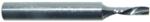 Magnate 2581 O-Flute 1 Flute Polished Down-Cut Spiral Router Bit - 1/8" Cutting Diameter; 1/2" Cutting Length; 1/4" Shank Diameter; 2" Overall Length; Solid Carbide, For Hard Plastics and Solid Surface