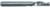 Magnate 2585 O-Flute 1 Flute Polished Down-Cut Spiral Router Bit - 1/4" Cutting Diameter; 7/8" Cutting Length; 1/4" Shank Diameter; 2-1/2" Overall Length; Solid Carbide, For Hard Plastics and Solid Surface