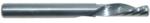 Magnate 2585 O-Flute 1 Flute Polished Down-Cut Spiral Router Bit - 1/4" Cutting Diameter; 7/8" Cutting Length; 1/4" Shank Diameter; 2-1/2" Overall Length; Solid Carbide, For Hard Plastics and Solid Surface