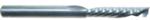 Magnate 2587 O-Flute 1 Flute Polished Down-Cut Spiral Router Bit - 1/4" Cutting Diameter; 1-1/4" Cutting Length; 1/4" Shank Diameter; 3" Overall Length; Solid Carbide, For Hard Plastics and Solid Surface