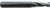 Magnate 2621 O-Flute 2 Flute Up-Cut Spiral Router Bit - 3/16" Cutting Diameter; 5/8" Cutting Length; 1/4" Shank Diameter; 2" Overall Length; Solid Carbide, For Harder Plastics and Aluminum
