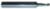 Magnate 2640 O-Flute 1 Flute Polished Up-Cut Spiral Router Bit - 1/8" Cutting Diameter; 1/4" Cutting Length; 1/4" Shank Diameter; 2" Overall Length